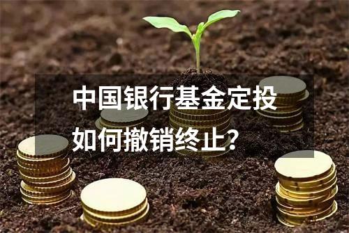 中国银行基金定投如何撤销终止？