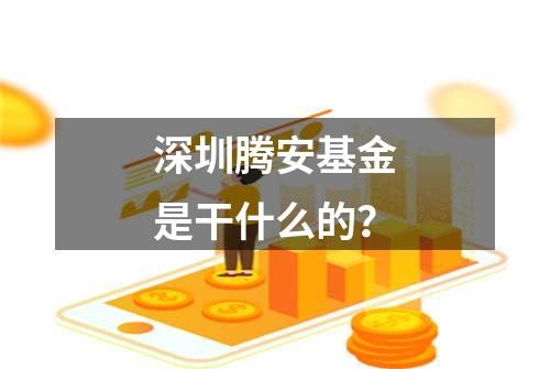 深圳腾安基金是干什么的？