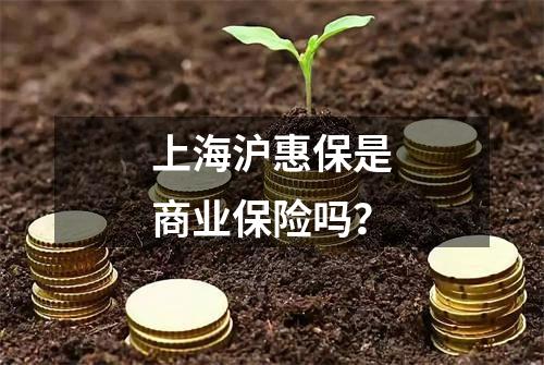 上海沪惠保是商业保险吗？