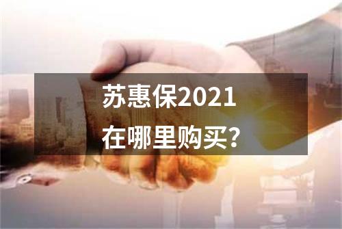 苏惠保2021在哪里购买？